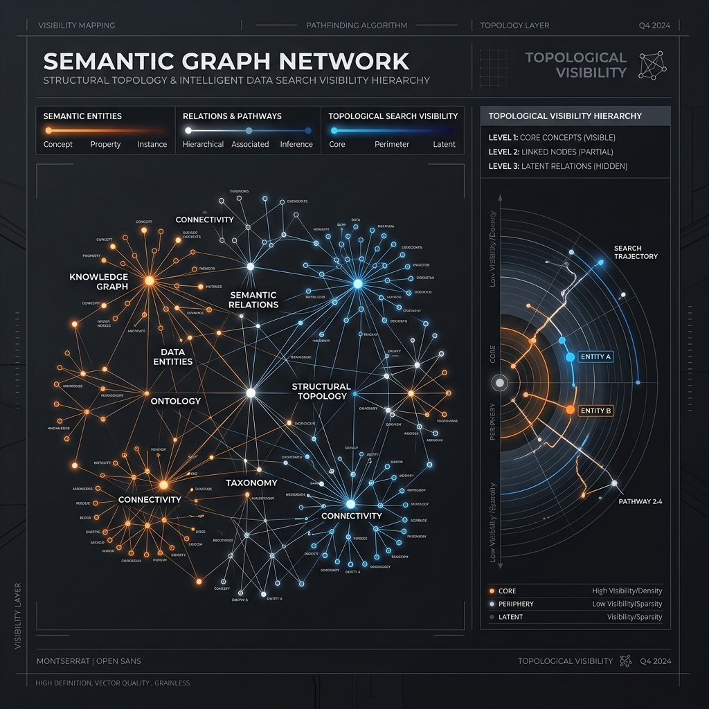 Semantic search visibility growth chart dashboard